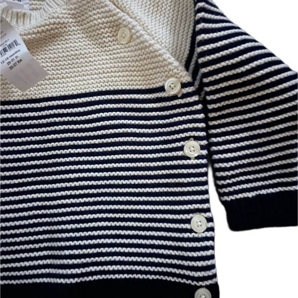 NWT Baby Gap button sweater striped - Picture 3 of 3